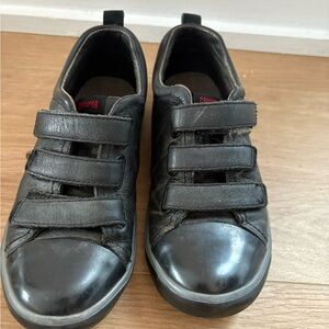 Camper Kids Black Leather Sneakers